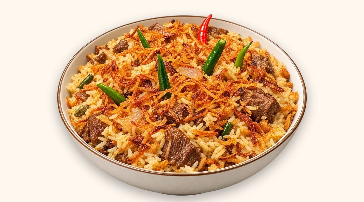 Mutton Tehari: the rice dish Dhaka eats for lunch